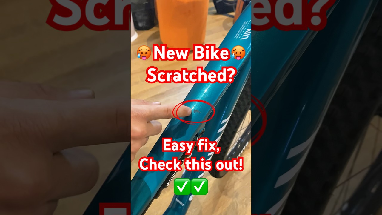 Scratched your new bike?🥵Quick fix without painting✅ 