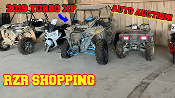 I went to the salvage AUCTION shopping for a 2019 Polaris RZR TURBO XP