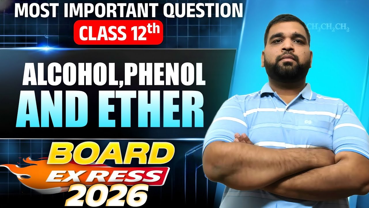 Alcohol phenol and Ether important questions 12th board 