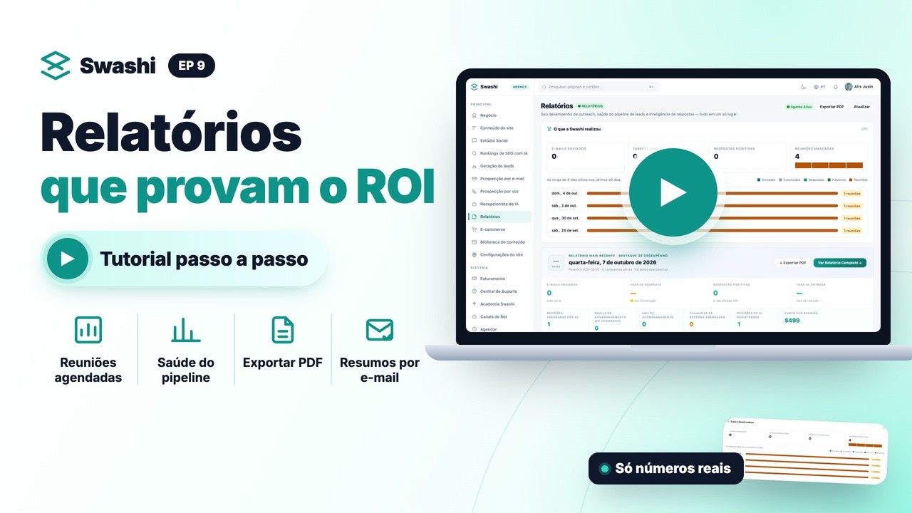 Como criar relatórios no Swashi