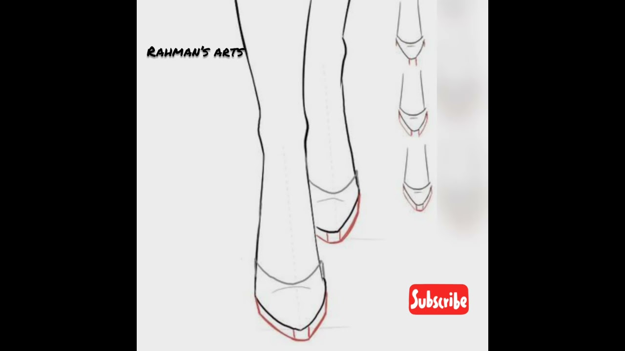 easy to draw Shoes | how to draw | step by step drawing 