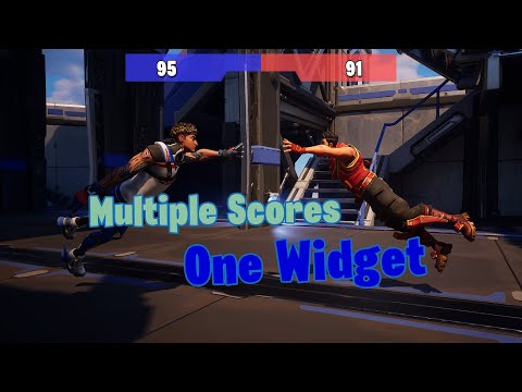 Control Multiple Teams Scores with One Widget UI - UEFN Tutorial