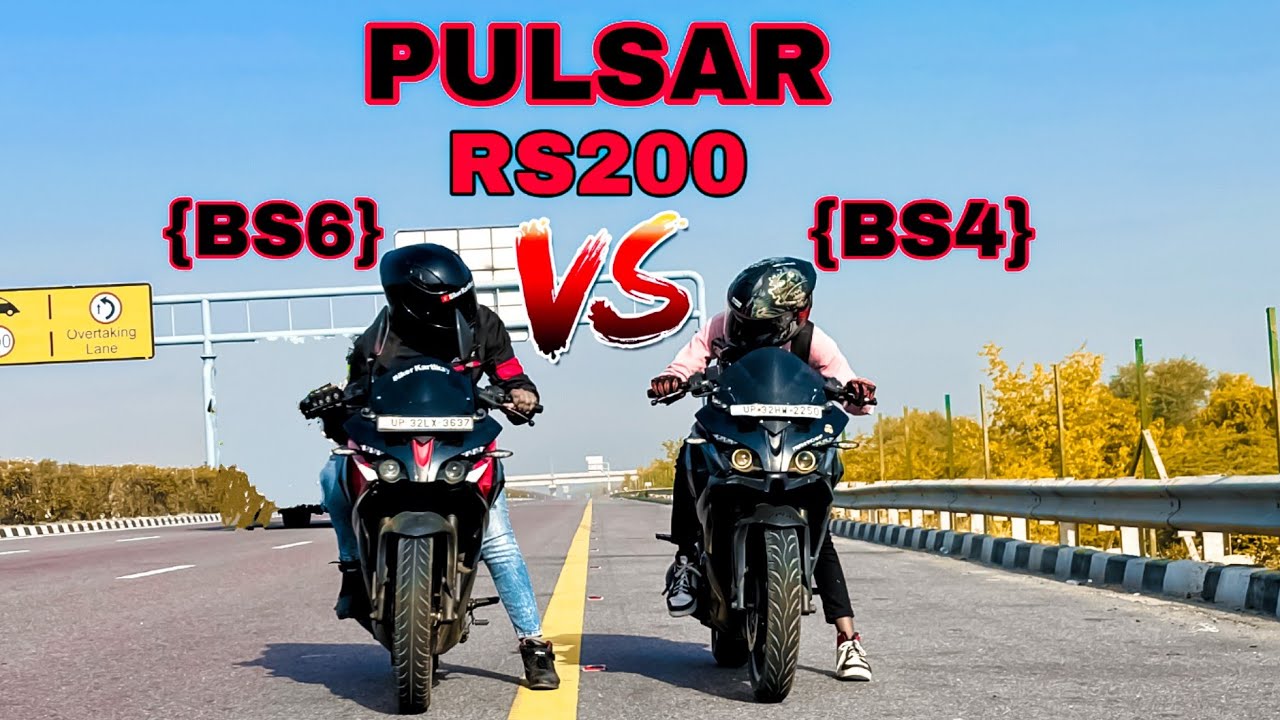 PULSAR RS200 BS4 VS RS200 BS6🔥||DRAG RACE 💥||PULSAR RS200 BATTLE ⚡ ...