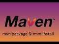 Difference between maven package and maven install mvn package vs mvn install