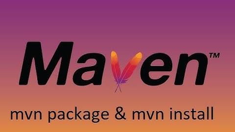 Difference between maven package and maven install (mvn package vs mvn install)