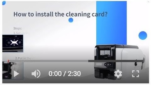 DC-3300 Card Printer Video Guidance 3: Using the cleaning card