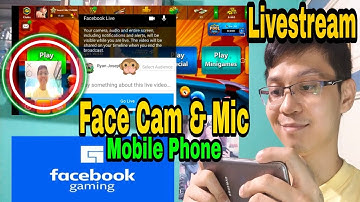 How to Livestream on Facebook Gaming App using Android Phone with your face cam and microphone