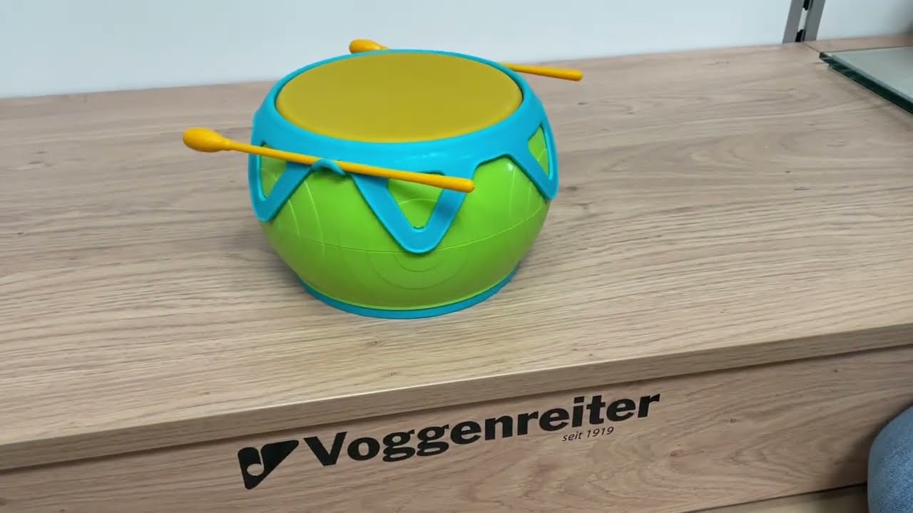 Wie klingt die Dschungel Trommel?Kinder-Trommel Ab 18 Monate. Safe Drum for mal kids!