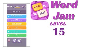 Word Jam Level 15 Walkthrough | Step-by-Step Guide 🧠 | Go Answer
