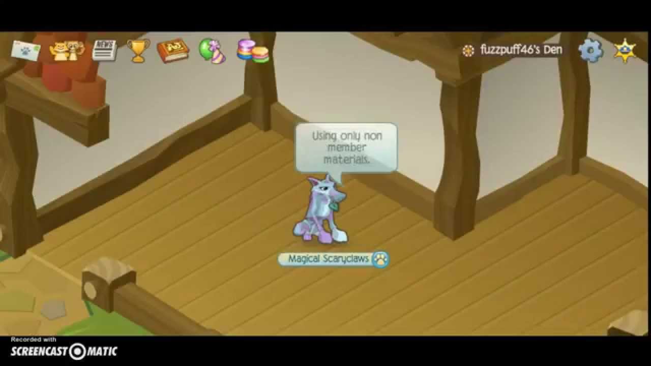 Animal Jam Non Member Tutorial How to Make a Bed! YouTube