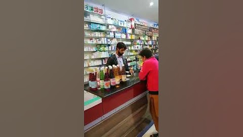 Busy pharmacy.