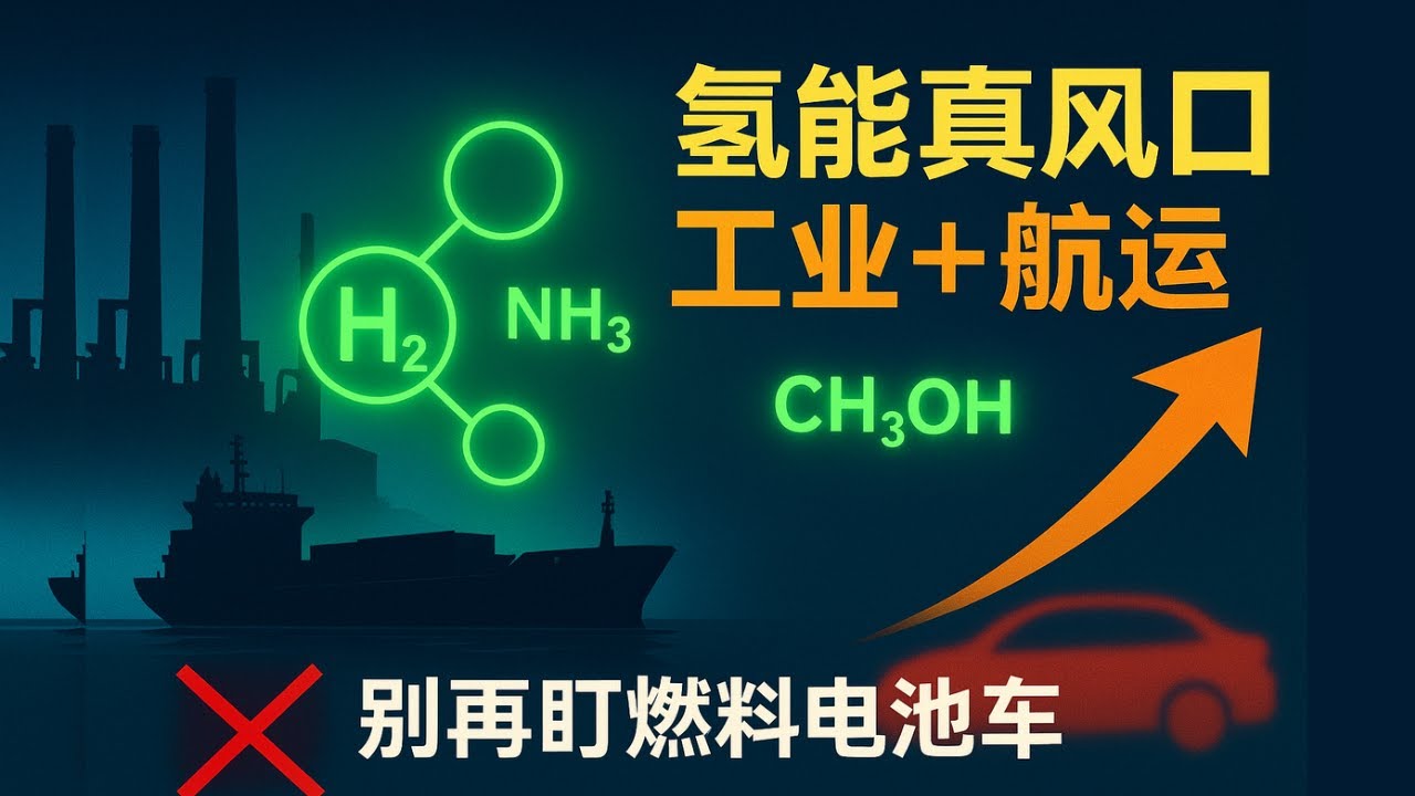【产业深度】别再盯氢燃料电池车了！氢能的真正风口在工业 + 航运，绿色甲醇 / 绿氨才是破解死局的财富密码？