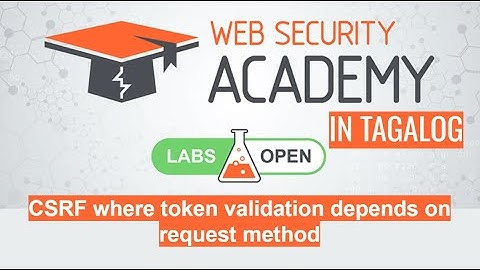 CSRF where token validation depends on request method | Portswigger Academy