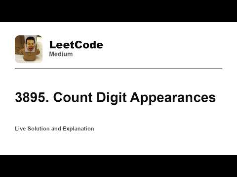 3895. Count Digit Appearances (Leetcode Medium)