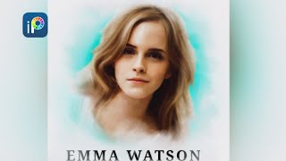 Smudge Art tutorial in mobile | ibispaintx tutorial | Emma watson