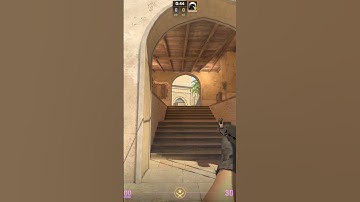 Pop FLash For Peek Connector On Mirage In CS2 #cs2 #shorts