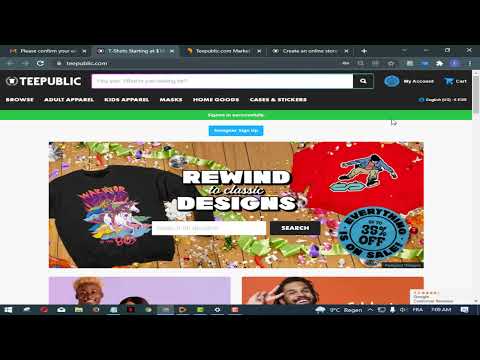 طريقة صحيحة فتح حساب teepublic بدون اغلاق