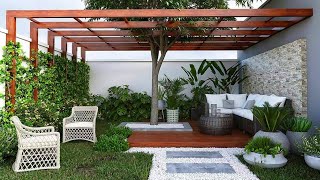 400 идей дизайна патио 2024 Идеи ландшафтного дизайна сада на заднем дворе дома Внешняя терраса Терраса Пергола на крыше