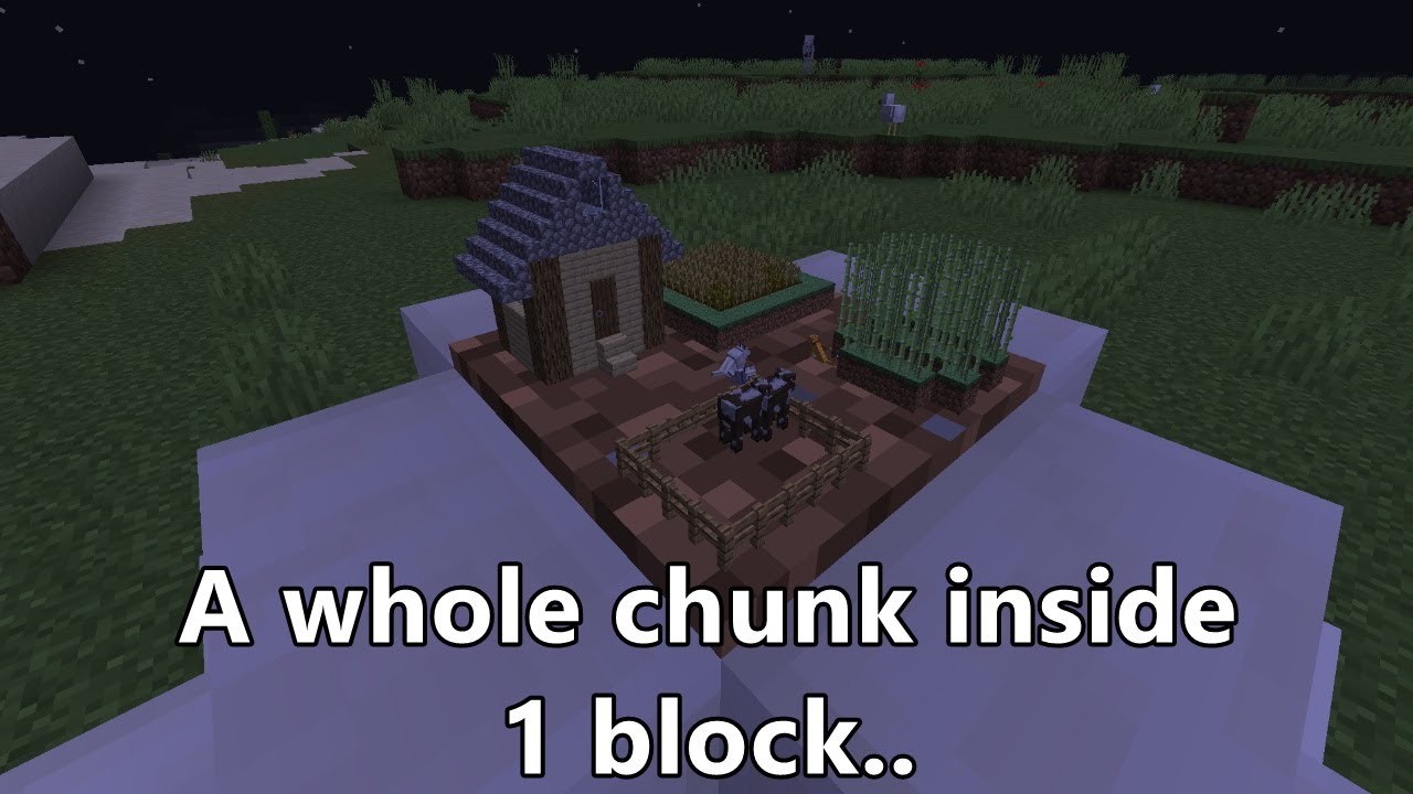 This Minecraft mod let's you put an entire chunk into ONE block? # ...