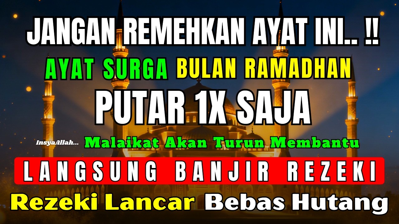 LANGSUNG TERKABULKAN !! Doa Mustajab RASULULLAH Untuk Pembuka Pintu Rezeki , Penenang Hati & Pikiran
