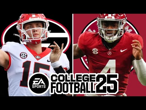 Georgia (2-1) at Alabama (3-0) - Week 5 Simulation (EA College Football 25)