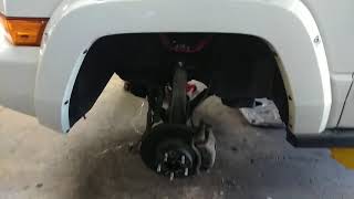 JBA off-road upper control arms on jeep commander