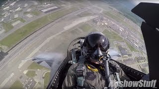 Arctic Aggressor F-16 Cockpit Cam - PACAF Demo Team - Arctic Thunder 2018