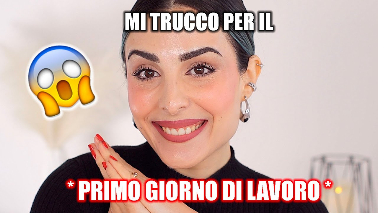 MI HANNO ASSUNTA! 💜 MI TRUCCO PER IL PRIMO GIORNO DI LAVORO || AMBRA JESS