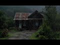 Rain sounds to quiet thoughts and reduce anxiety leading to calm deep sleep all night