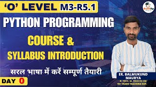 Day 0 || Course & Syllabus Introduction || Python M3-R5.1 || Paid Course Class
