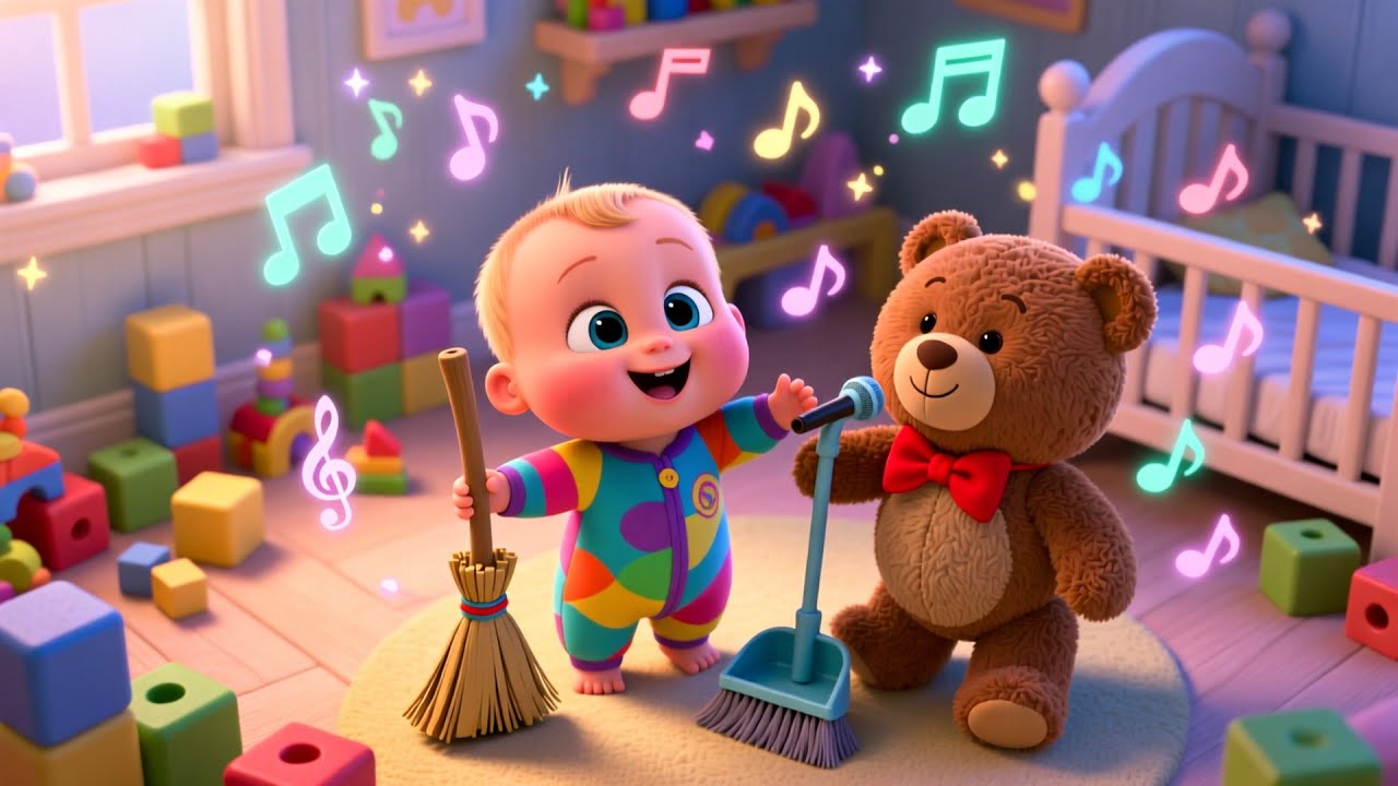 Broom Broom Clean Up Game 🧹🚗 | Fun Learning Game for Kids | Preschool Cleanup Song