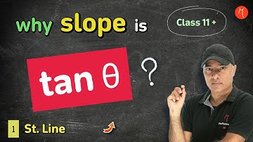 Why slope of a straight line is tan theta 🔥 #straightline #class11maths #mathemafia