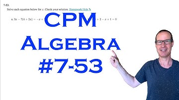 CPM Algebra Chapter 7 Problem 53