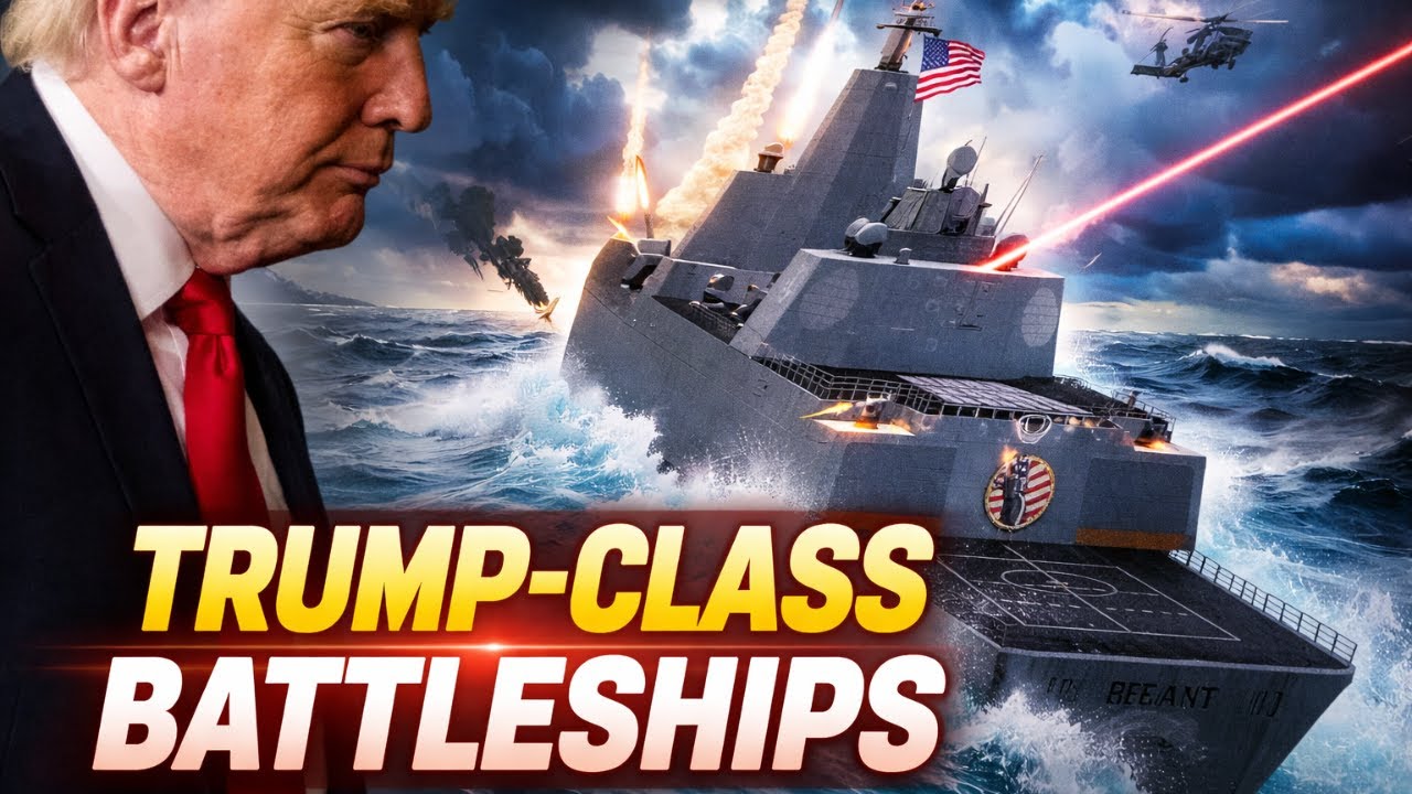 Trump Announces New “Trump-Class” Battleships Featuring AI & Lasers 