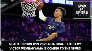 React: San Antonio Spurs win the 2023 NBA Draft Lottery; Victor Wembanyama is coming to San Antonio