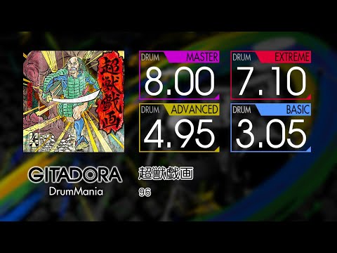 【GITADORA】 超獣戯画 (MASTER ~ BASIC) Drum