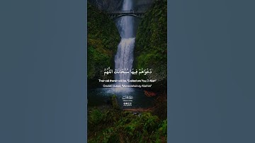 دعواهم فيها سبحانك اللهم وتحيتهم فيها سلام #عبدالرحمن_مسعد #سورة_يونس #kuranıkerim #quran