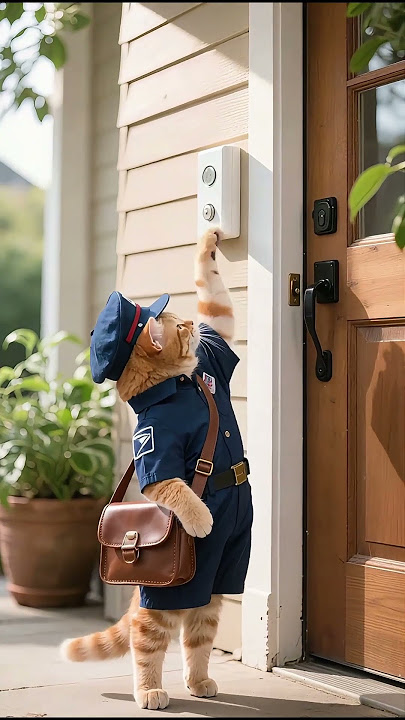 📬🐾 ¡El gato cartero te ha traído el correo！#cat #funny #shorts #smartcat