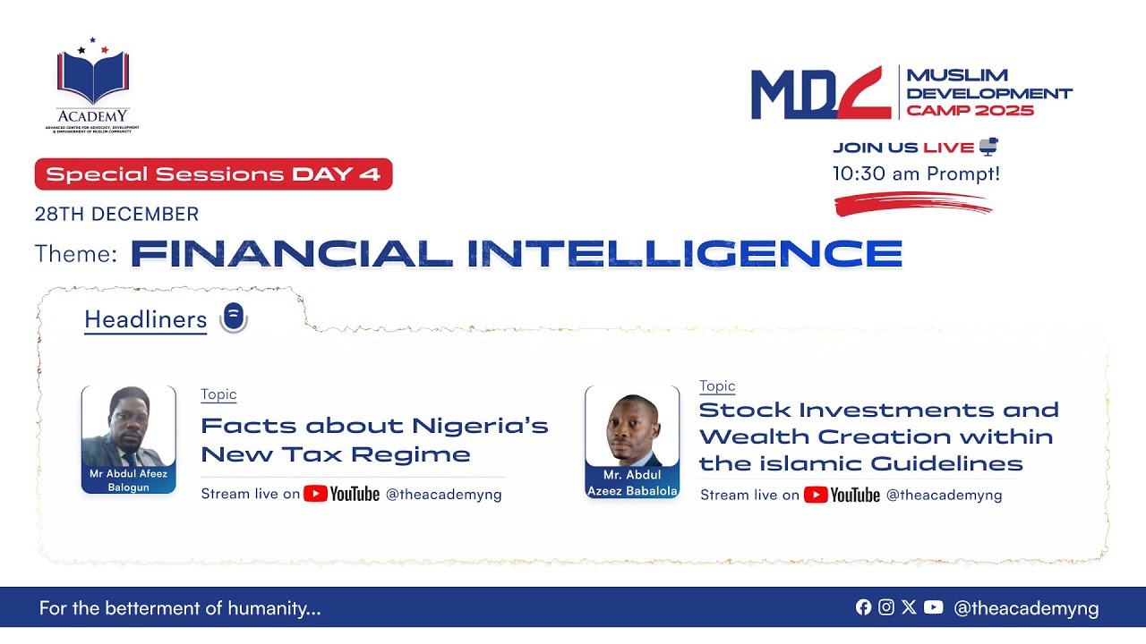 MDC 2025 Special Sessions Day 4 (FINANCIAL INTELLIGENCE)