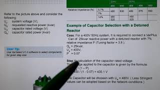 KVAR calculation with Detuned Reactor کے وی آر  کیلوکلیشن ڈیٹونڈ ری ایکٹر کے ساتھ    |۔