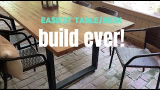 VEVOR Set of 2 Steel Table Legs