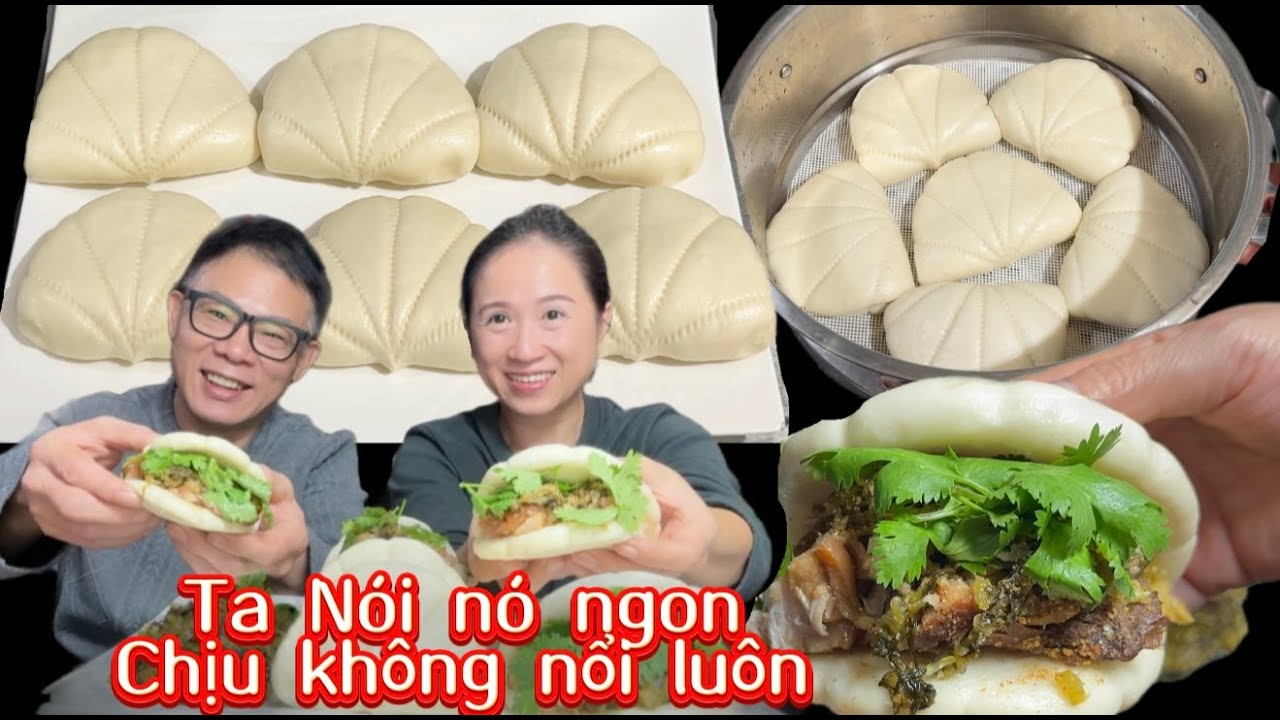 Bí quyết đơn giản làm Bánh bao nở mềm mại kẹp thịt kẹp trứng kẹp cả thế giới những gì mình thích