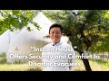 “Instant House” Offers Security and Comfort to Disaster Evacuees