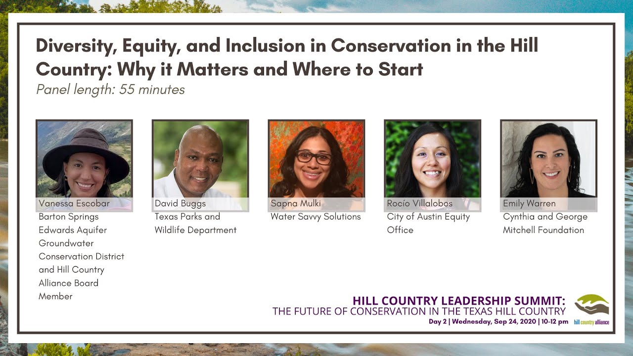 Diversity, Equity, and Inclusion in Conservation in the Hill Country