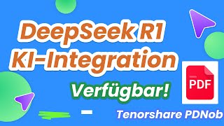 Der Pdnob Pdf Editor Ist Jetzt Noch Intelligenter Deepseek R1 Ki Integration Jetzt Verfügbar