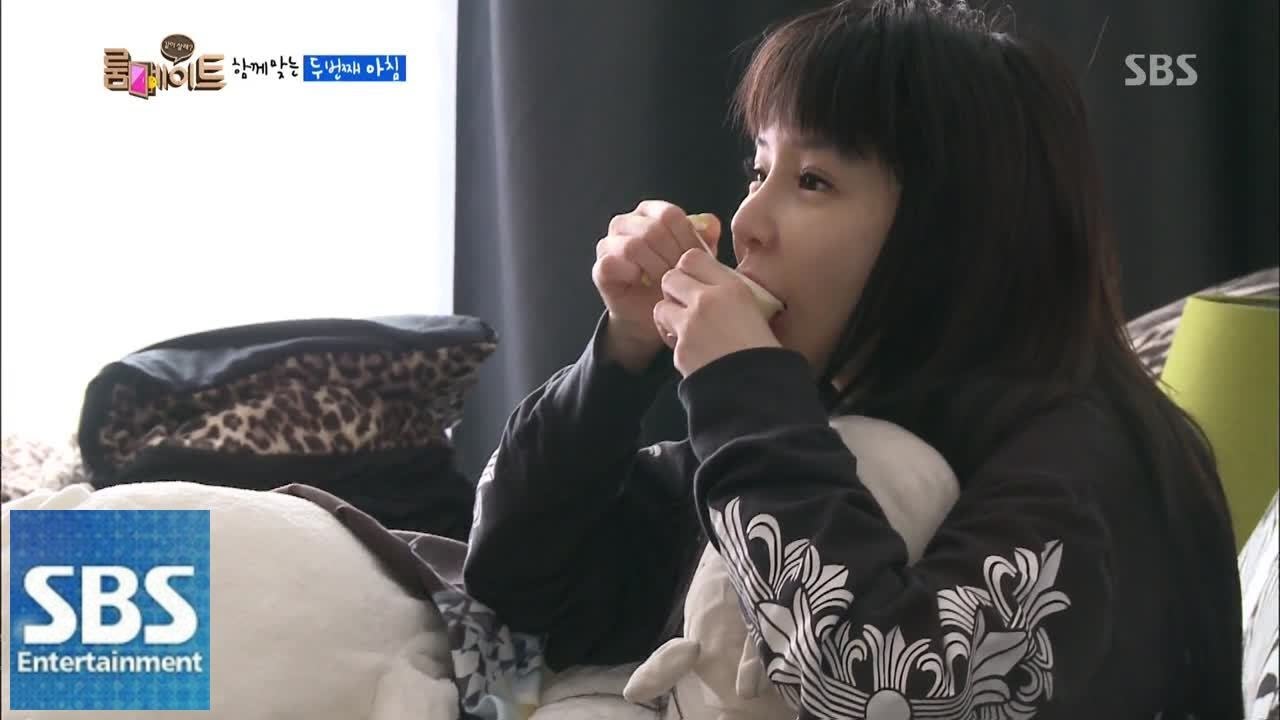 박봄의 아침 맞이 방법 @SBS 룸메이트 140518