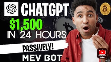 How I Made $1,500 in 24 HOURS With A ChatGPT Crypto Arbitrage Bot - UPDATED 2024#ethereum #mevbot