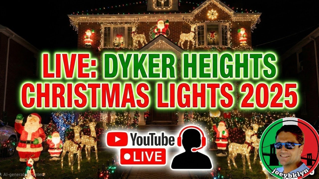 🎄 Live: The most insane Christmas lights in NYC Dyker heights 2025