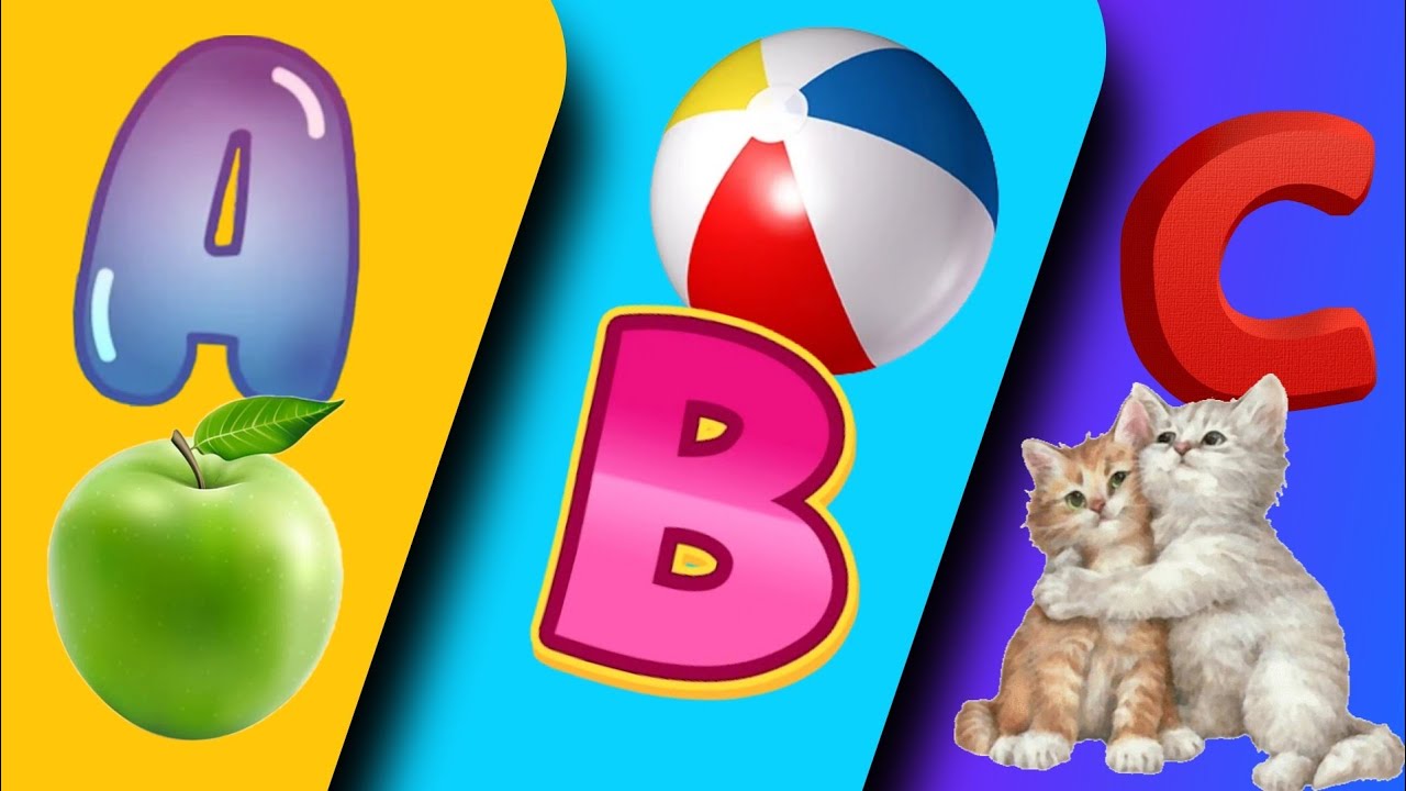 A For Apple B For Ball | Abcd Song | Abcd Rhymes | abc song Nursery ...