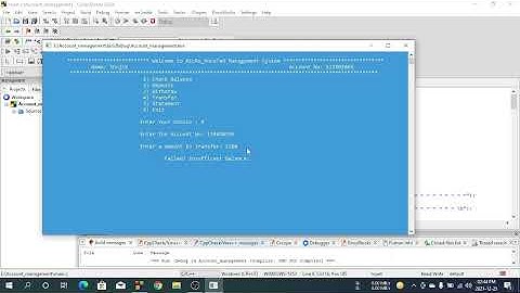 Account management system project with C programming language